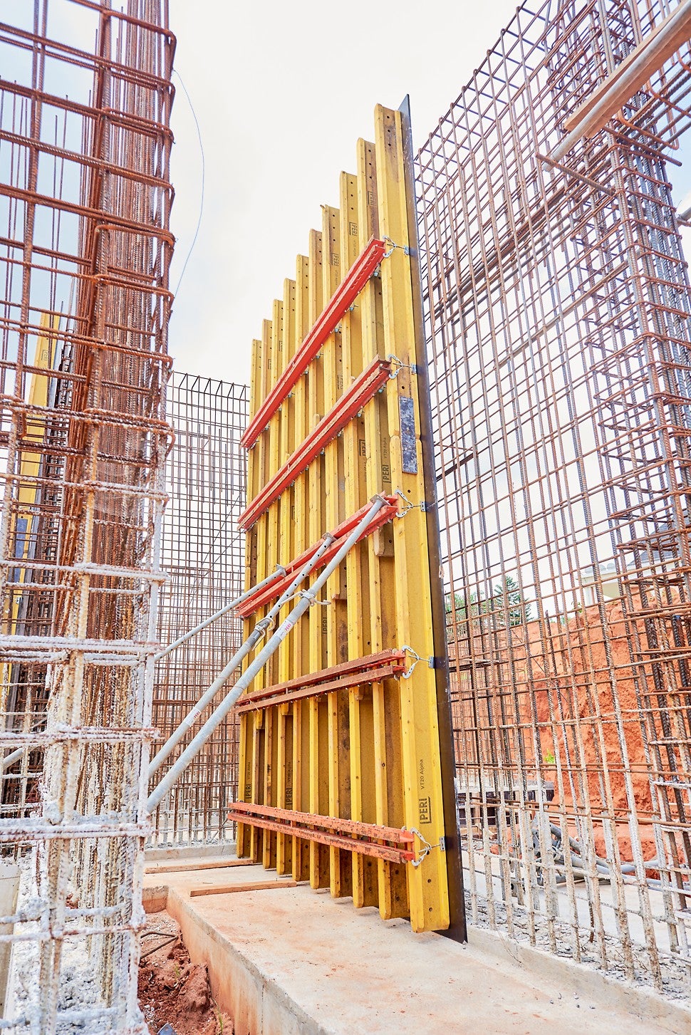 basement wall construction using VARIO