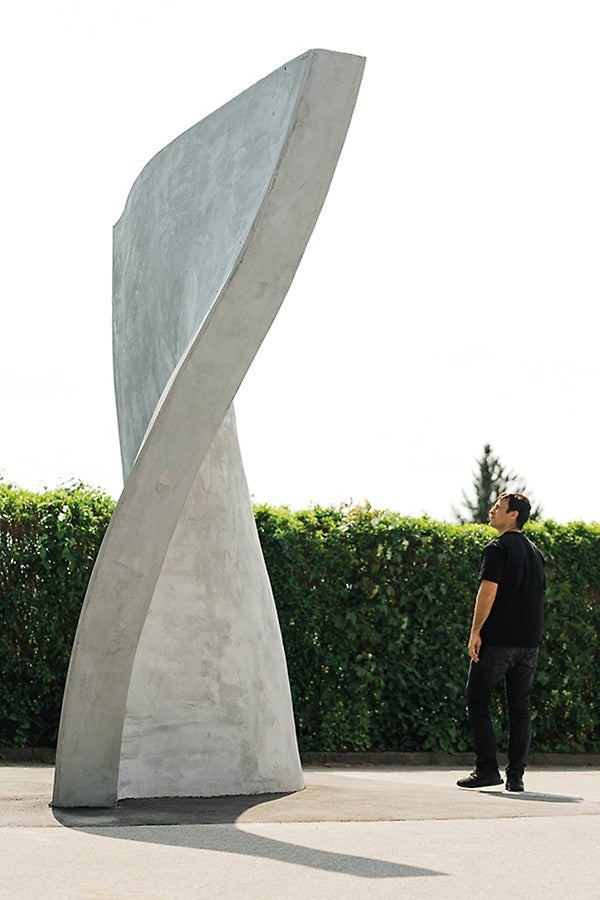 With MESH technology, complex reinforced concrete components can be created entirely without formwork.<br/>(Photo: MESH AG)