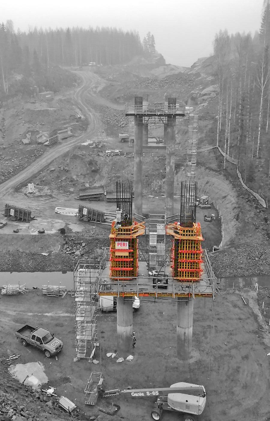 Pilarit tekeillä VARIO-järjestelmällä.