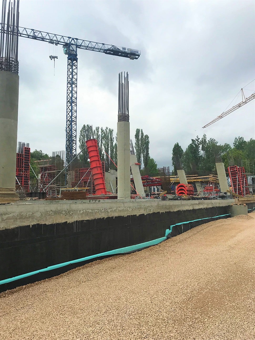 Изграждане на кръгли колони със SRS Кофраж за кръгли колони