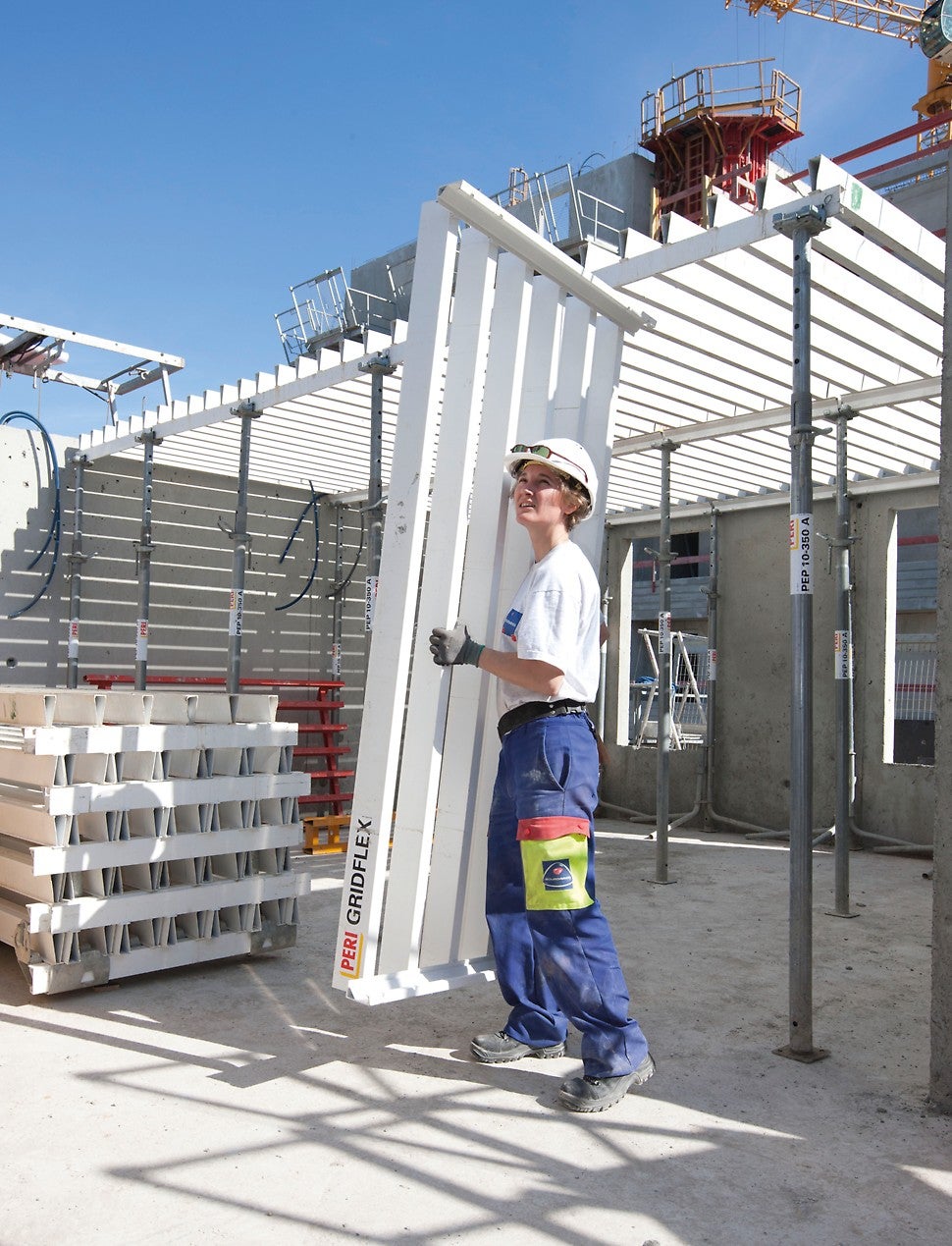 Coffrage de dalles GRIDFLEX : <br/>Rapidité<br/>Souplesse<br/>Sécurité<br/>