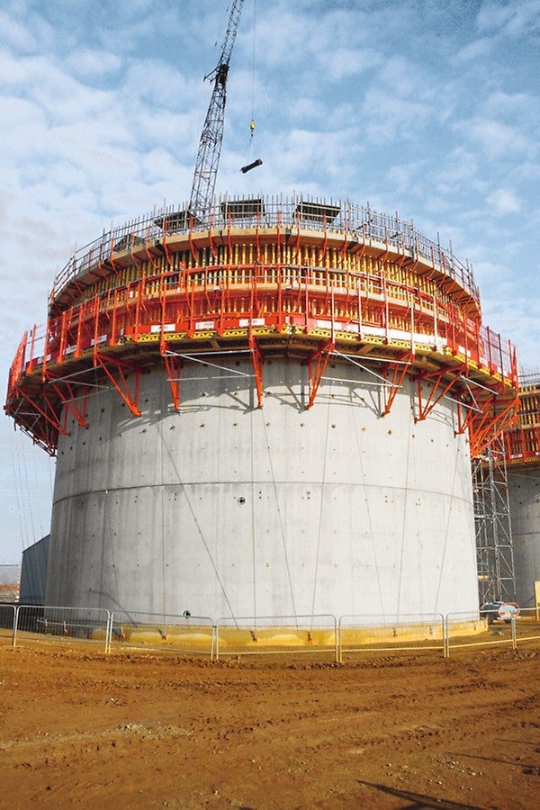 through the flexible adjustment of wall internal radii of 1.00 m and larger