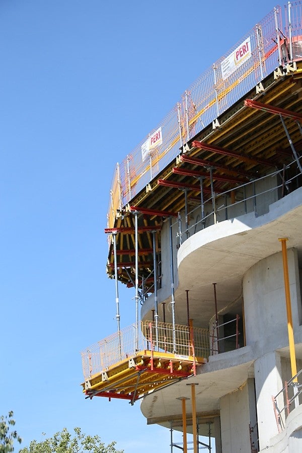 Recette à matériaux PERI suivant l&#039;évolution de l&#039;ouvrage en construction