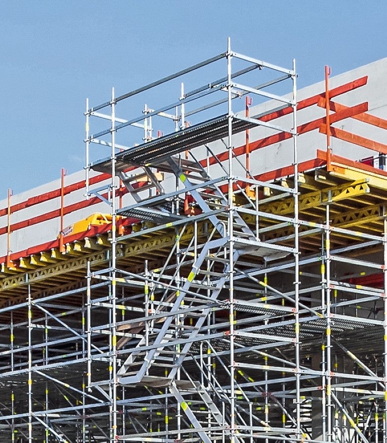 Chantier PERI UP Flex Escalier 75