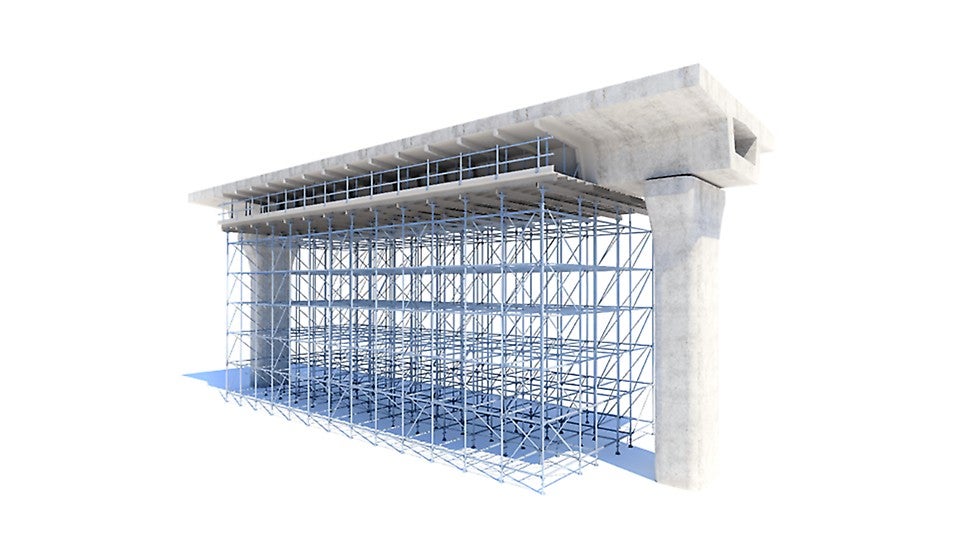 Опорные леса с высокой несущей способностью<br/>