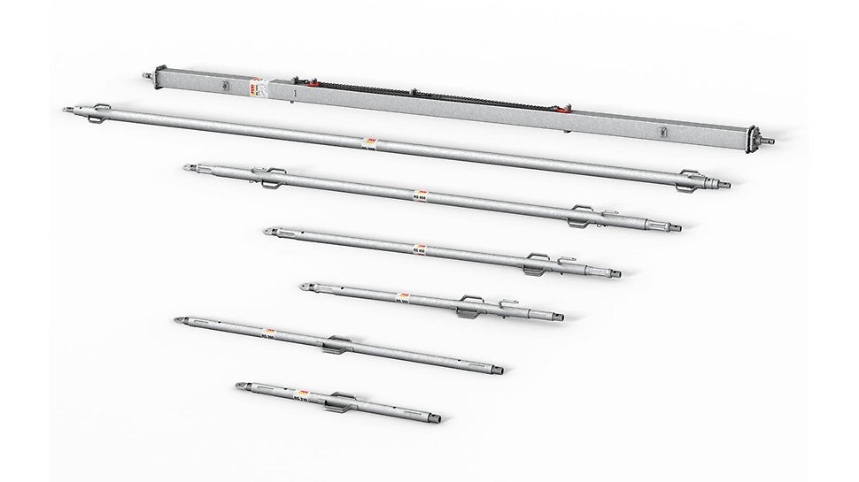 A complete programme, can be telescoped to reach a length of 14.00 m