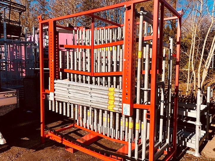 La Multi Box permet de transporter entre autres jusqu&#039;à 40 cadres Easy et tubes d&#039;échafaudage. Elle est empilable et disponible dans d&#039;autres versions.