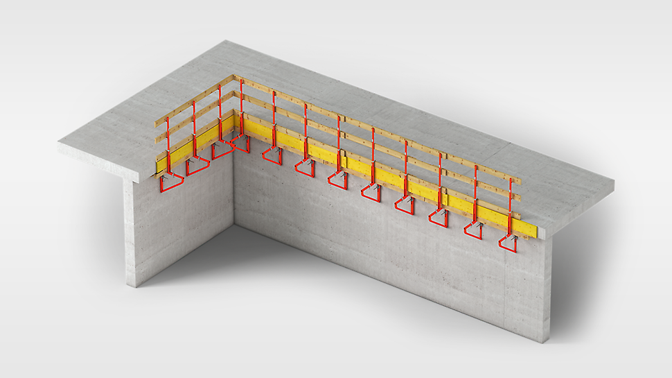 Die Schalungskonsole für wandgleiche Deckenrandabschalungen und Deckenauskragungen<br/>