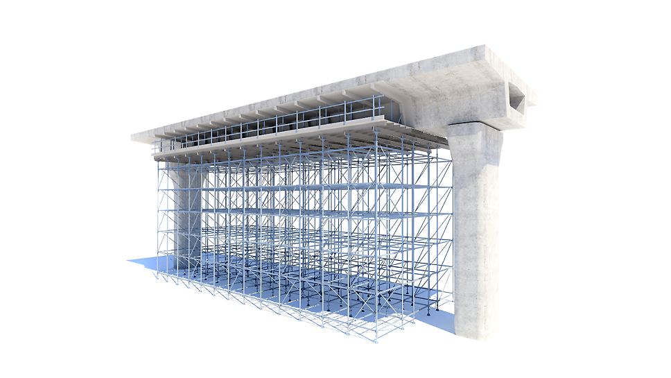 Устойчивая и гибкая система лесов с высокой несущей способностью