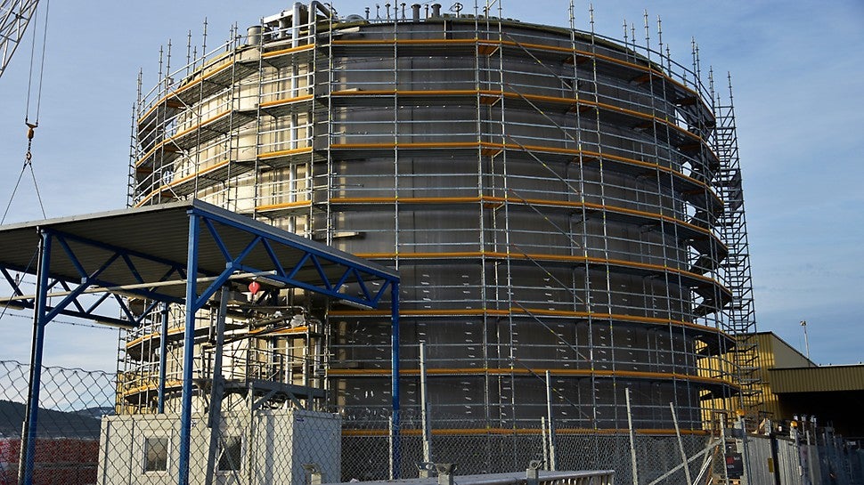 YARA-tank på Holmen kai i Drammen