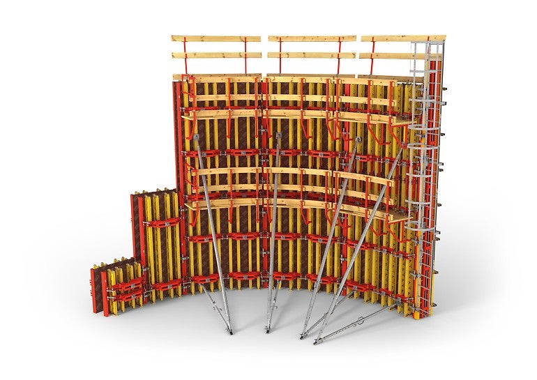 Mit der RUNDFLEX lassen sich runde Bauwerke ab 1 m Durchmesser schnell und effizient schalen<br/>