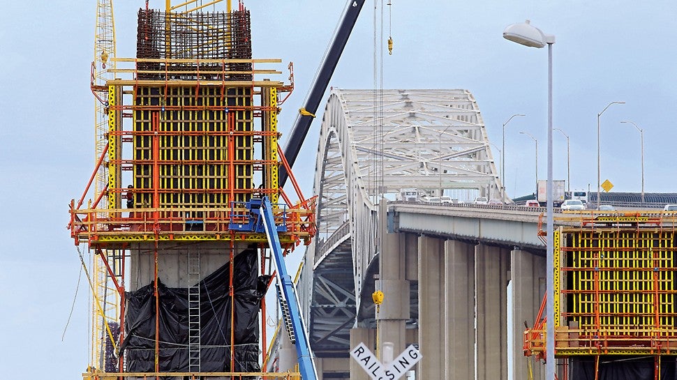 The Gerald Desmond Bridge, built in 1968, has been an ongoing concern due to a low vertical clearance for large cargo containers as well as being in a highly active seismic zone.
