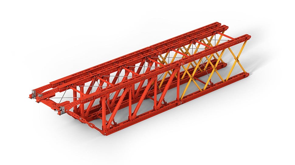 Velká únosnost systémových dílů zajišťuje optimální nasazení materiálu a tím minimalizuje náklady.