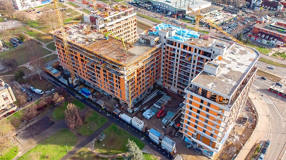 Kompleks &#039;Petica&#039; na Novom Beogradu sadrži preko 60.000 m² stambeno-poslovnog prostora.