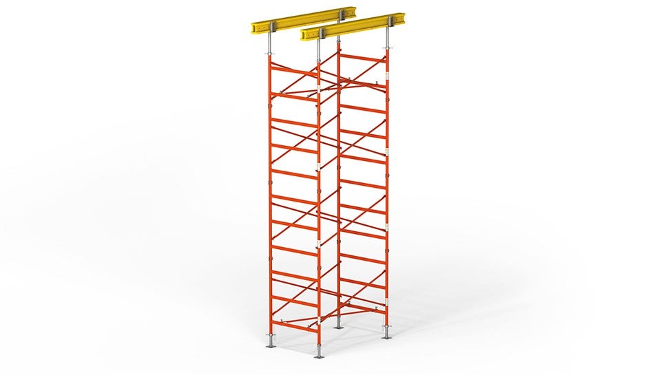 Система несущих башен PD5 – идеальное решение для одновременного опирания плиты перекрытия и монолитного ригеля высотой 20-40 см.