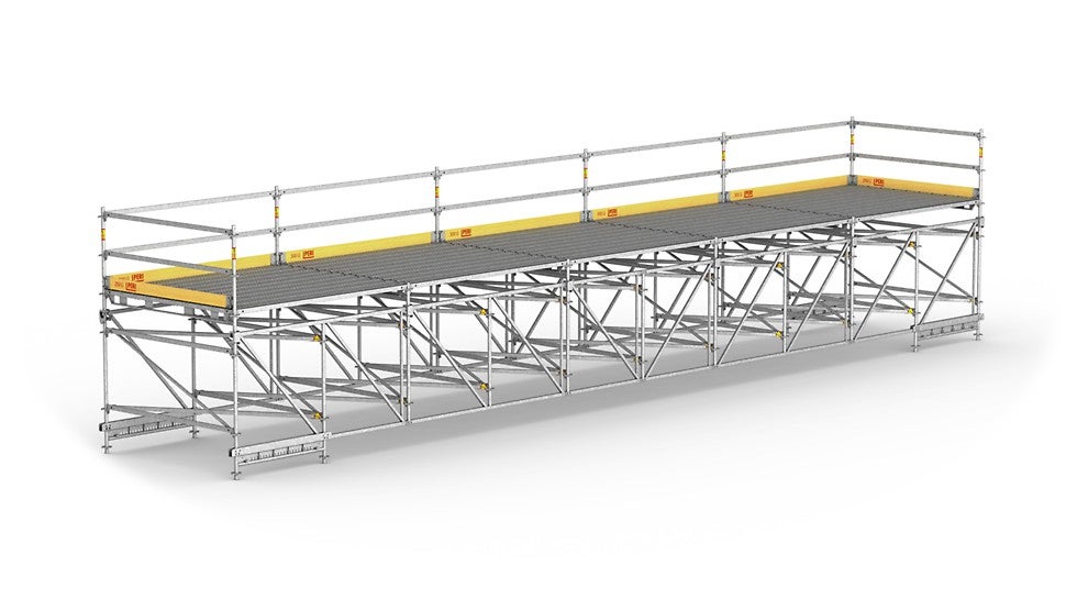 Do wykonywania wielkopowierzchniowych platform roboczych i tymczasowych kładek dla pieszych