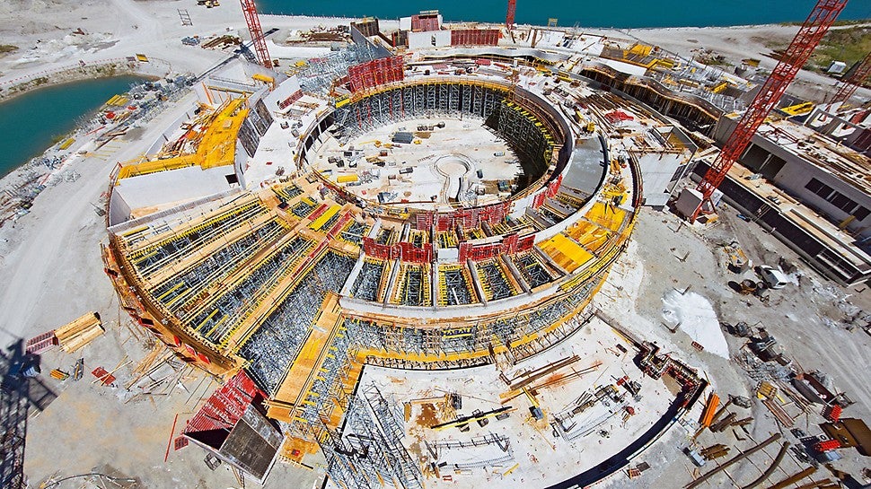 Sistemi oplate i skele savršeno usklađeni sa svakom komponentom omogućili su završetak grube gradnje u samo 9 mjeseci.