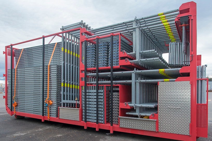 系统自集成了材料运输过程中的固定装置，不需要叉车-您可以直接取下您所需要的组件。