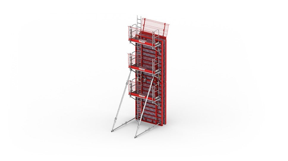 Die modular aufgebaute MXK ist eine sichere Arbeitsbühnenlösung mit leichten Konsolen <br/>