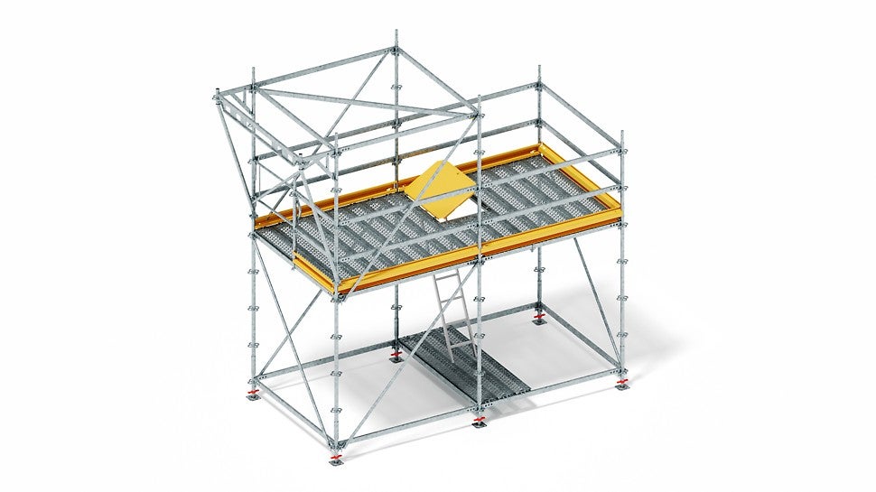 PERI UP Flex обеспечивает высокий уровень безопасности при работе на высоте.