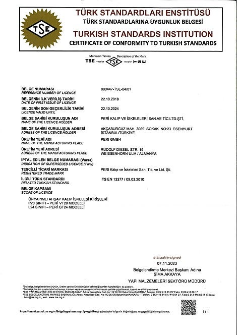 TS EN 13377 Ahşap Kirişler