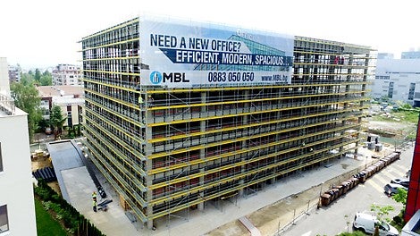 Фасадно скеле от система PERI UP Easy