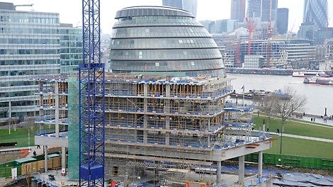 Spectacular view of the City of London from One Tower Bridge