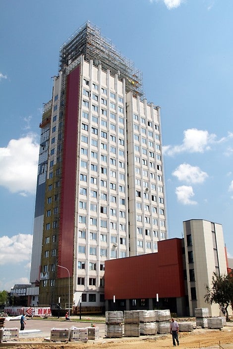 Модернизация фасадов здания инженерно-лабораторного корпуса ОАО &quot;Беларуськалий&quot;, г. Солигорск