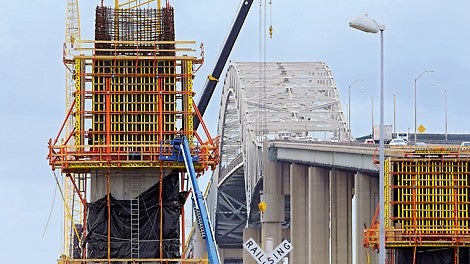 The Gerald Desmond Bridge, built in 1968, has been an ongoing concern due to a low vertical clearance for large cargo containers as well as being in a highly active seismic zone.