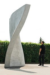 With the MESH technology, complex reinforced concrete components can be created entirely without formwork.<br/>(Photo: MESH AG)