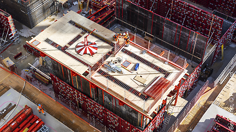 Thanks to the combination of MAXIMO and ACS, the core walls could be formed even more efficiently.<br/>