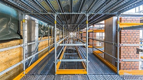 Die PERI Gerüstspezialisten boten eine umfassende Lösung „aus einer Hand“, von der Planung bis hin zur statischen Berechnung.