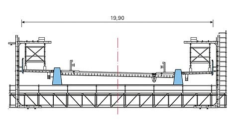 Baukastensystem für große Spannweiten und hohe Lasten: Der LGS Fachwerkbinder erlaubt – verbunden mit den Kernbauteilen des PERI UP Gerüstbaukastens– sichere und rationelle Lösungen sowie vielseitige Anwendungsmöglichkeiten.