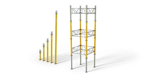 Used as a cost-saving lightweight individual prop and cost-effective shoring tower<br/>