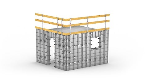 Quick and efficient forming of repeat building structures in social residential construction