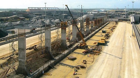 Efficient formwork solutions for port terminal storage areas