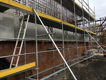 Изграждане на кесони, Терминал 2А, порт Бургас