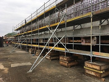 Изграждане на кесони, Терминал 2А, порт Бургас