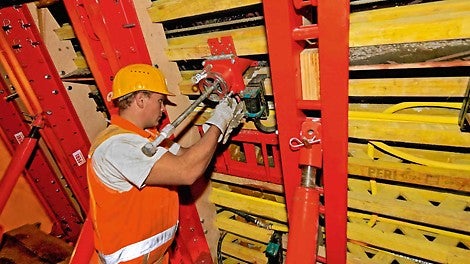 Concrete pump connections and vibrators are planned and supplied according to needs and requirements.