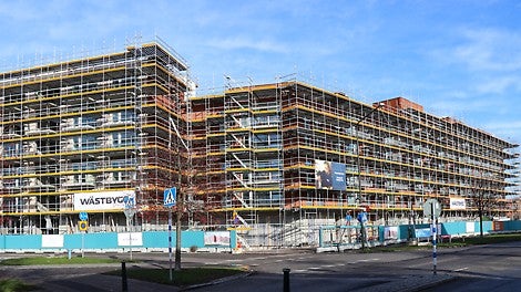 10 000 m² PERI UP Flex fasadställning