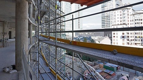 Warsaw Spire - rusztowania