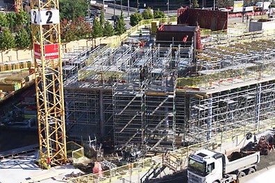 Prosjektet består av studentboliger, bibliotek og kontorlokaler. 