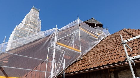 Die Trinitatiskirche in Braunlage im Harz wird derzeit grundlegend saniert.
