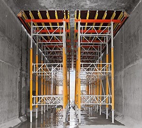 Table solutions with MULTIPROP towers are also part of the comprehensive PERI overall concept.