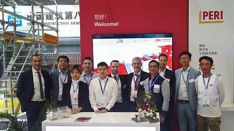 Our team photo at the BIC Exhibition.