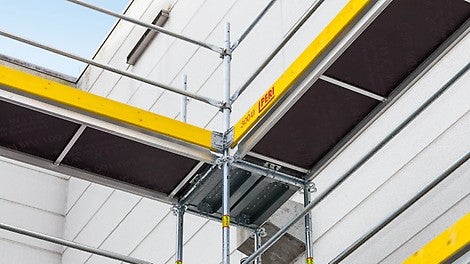 With PERI UP Easy*, internal and external corners are executed quickly and with very few system components.