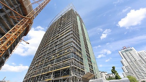 Warsaw Spire Rusztowania