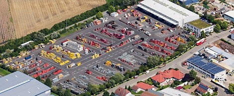 Luftbild Bürstadt PERI Niederlassung Frankfurt