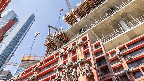 The comprehensive concept involves the use of diverse and innovative PERI system solutions, which are used on site as part of a partnership-based cooperation and with the constant support of a PERI project manager.