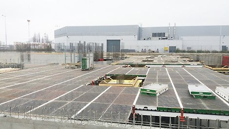 Изкърпване около капител - система SKYDECK